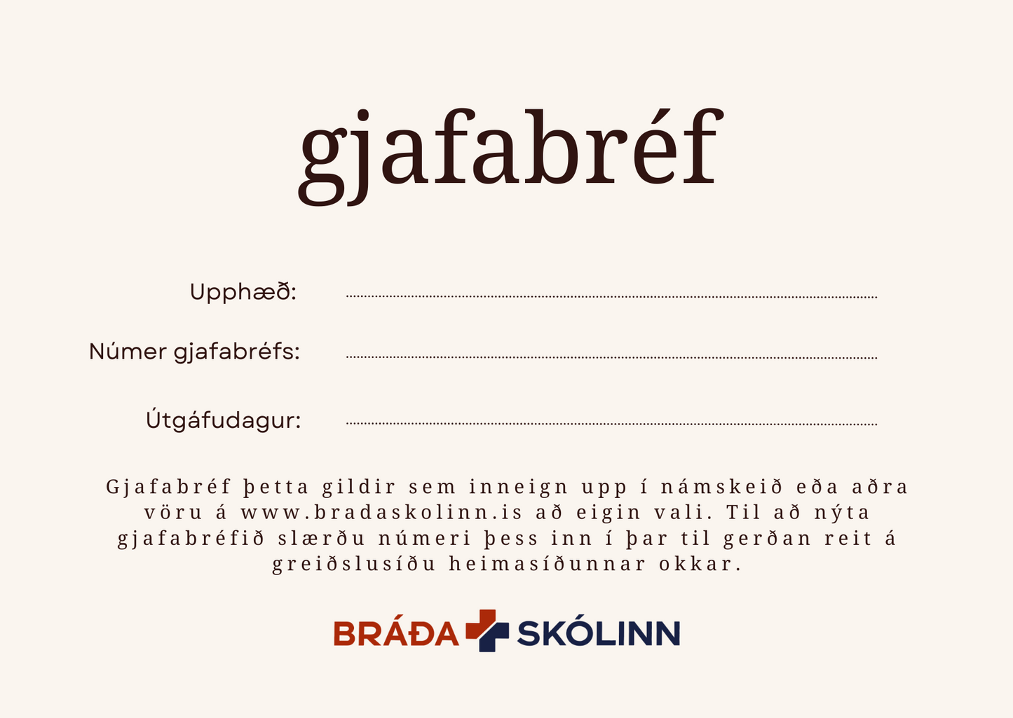 Gjafabréf
